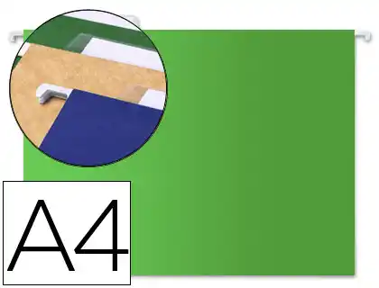 Carpeta colgante liderpapel a4 verde