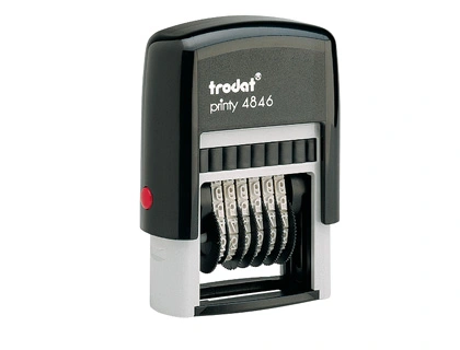 [39218] Numerador trodat manual 6 bandas 4 mm