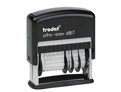 [39216] Formulario trodat con fechador 12 textos entintaje automatico 4 mm