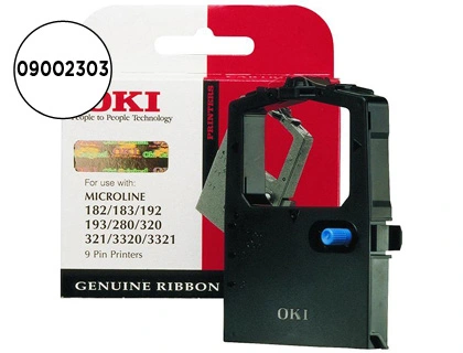 [38594] Cinta impresora oki ml280/320/321/3320/3321 cinta negra -3 millones de caracteres-