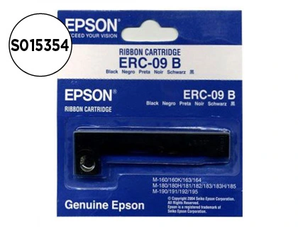[38501] Cinta impresora epson erc-09b negra m-160 163 164 180 180h 181 182 183 185 190 191 192 195