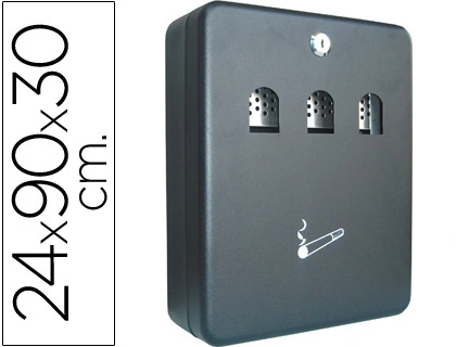 [37600] Cenicero buzon q-connect metalico 240x90x300 mm