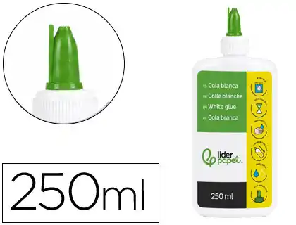 [36475] Pegamento cola blanca lavable liderpapel bote de 250 ml