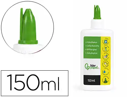 [36474] Pegamento cola blanca lavable liderpapel bote de 150 ml