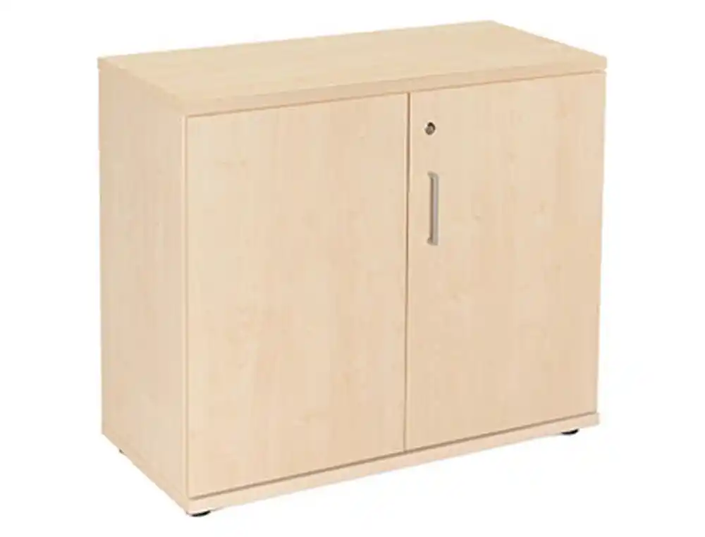 Armario rocada con un estante y dos puertas enteras serie store 78x90x45 acabado aa01 haya/haya