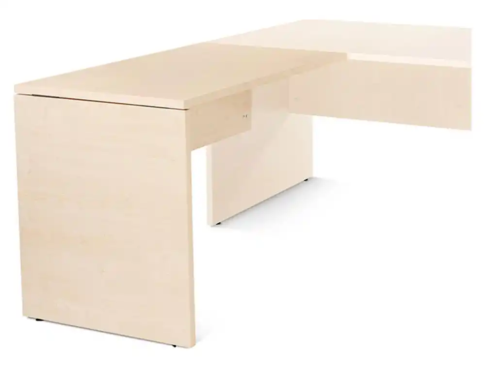 Ala para mesa rocada serie work 100x60x76 cm derecha o izquierda acabado aa01 haya/haya