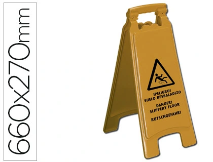 [36134] Cartel plastico q-connect señalizacion suelo resbaladizo