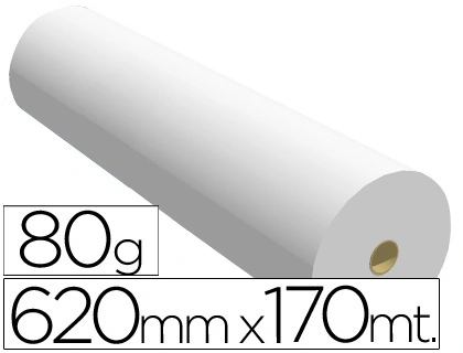 [35637] Papel reprografia ppc para plotter 620x170mt 80 g