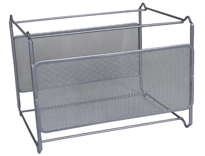 [35520] Soporte para carpetas colgante q-connect kf00832 rejilla plata metalico 335x285x250 mm para carpetas din a4