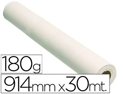 [33817] Papel reprografia fotografico 180 g para plotter papel fotografico blanco mate 914x30 m 2880 dpi