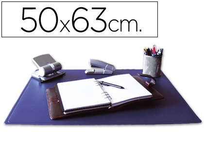 [32650] Vade sobremesa q-connect azul polipropileno azul 50x63 cm