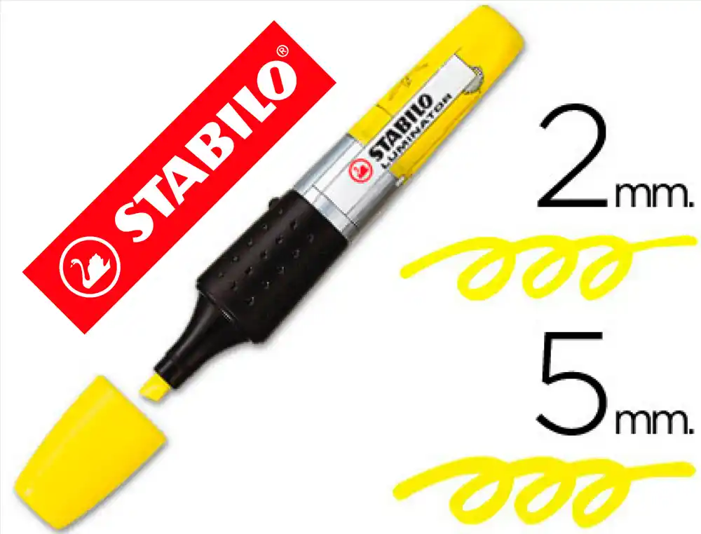 Rotulador stabilo boss luminator amarillo tinta luquida