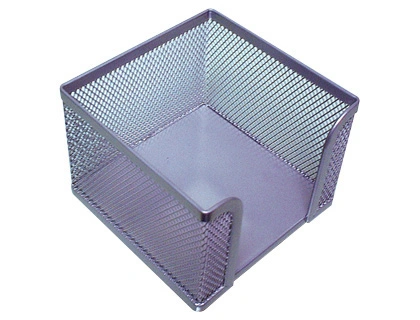 [29621] Soporte taco de papel q-connect metalico rejilla plata 95x95x80 mm