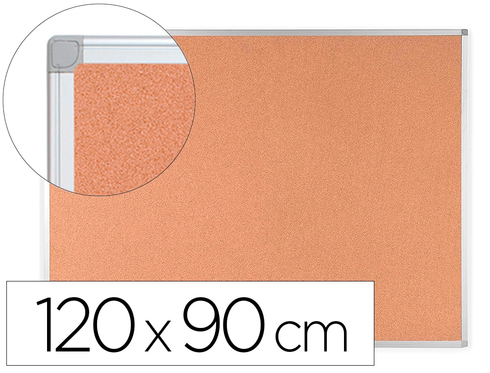 [26368] Pizarra corcho q-connect 120x90 cm marco aluminio