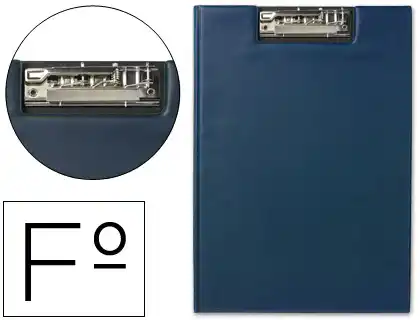 Carpeta liderpapel miniclip superior folio plastico azul
