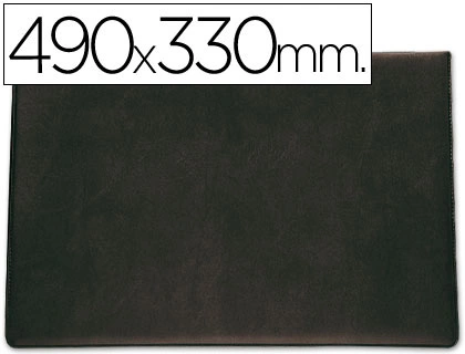 Vade sobremesa saro lujo 710 negro 490x330 mm