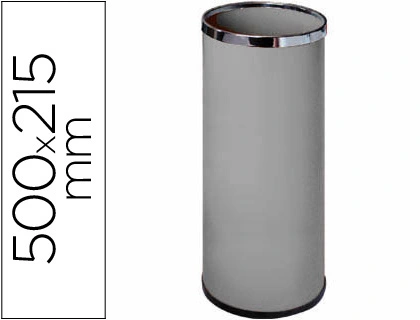 [23316] Paraguero metalico 301 gris aros cromado 50x21,5 cm