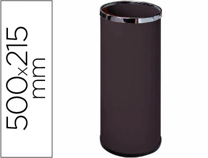 [23314] Paraguero metalico 301 negro aros cromado 50x21,5 cm