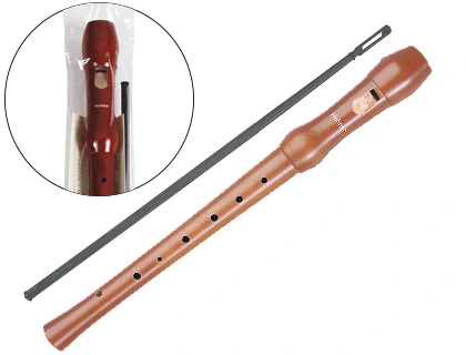 [22391] Flauta hohner madera peral lacada 9555 dos piezas en funda transparente