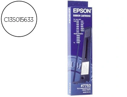 [22001] Cinta impresora epson lq-200 300 300c 300+ii 500 550570 570+ 580 800 850 870 1500 negra (7753)