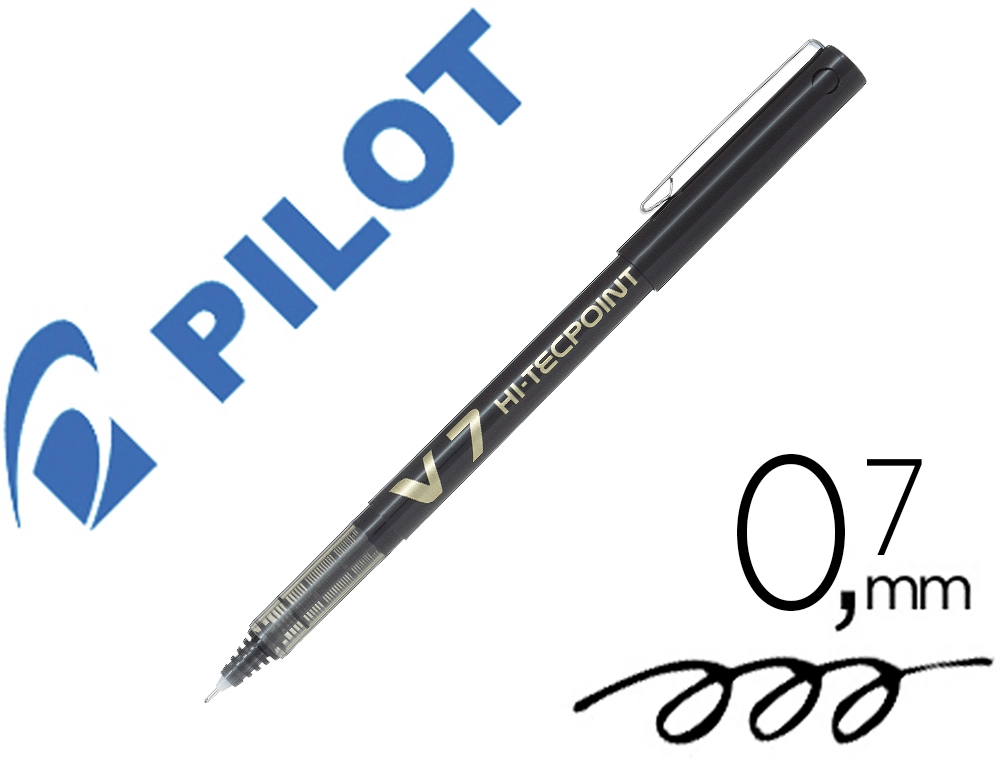 [18427] Rotulador pilot punta aguja v-7 negro 0,7 mm