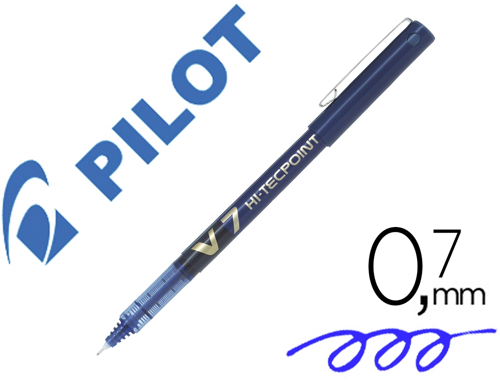[18426] Rotulador pilot punta aguja v-7 azul 0,7 mm