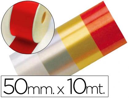 [17994] Cinta fantasia 10 m x 50 mm rojo