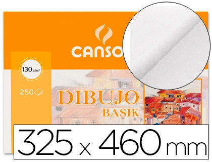 Papel dibujo basik 32.5x46 cm 130 gr sin recuadro