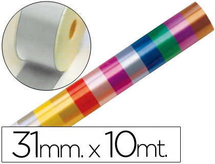 [15524] Cinta fantasia 10 m x 31 mm plata