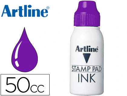 [11010] Tinta tampon artline violeta bote 50 cc