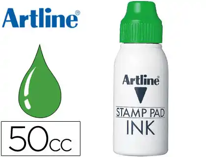[11009] Tinta tampon artline verde bote 50 cc