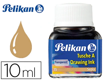 [10721] Tinta china pelikan sepia bote de 10 ml