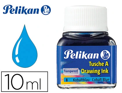 [10717] Tinta china pelikan azul cobalto bote de 10 ml