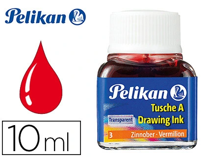 [10713] Tinta china pelikan bermellon bote de 10 ml