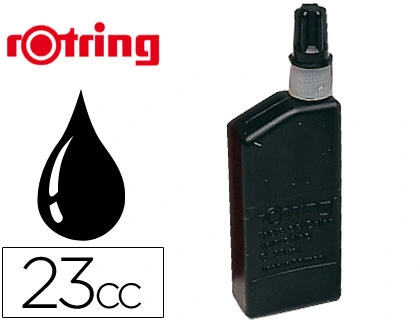 [8016] Tinta china rotring negra bote 23 cc