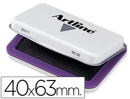 Tampon artline nº00 violeta 40x63 mm