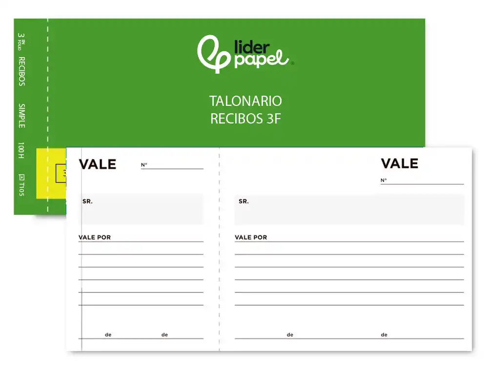 [7796] Talonario liderpapel vales tres en folio 104