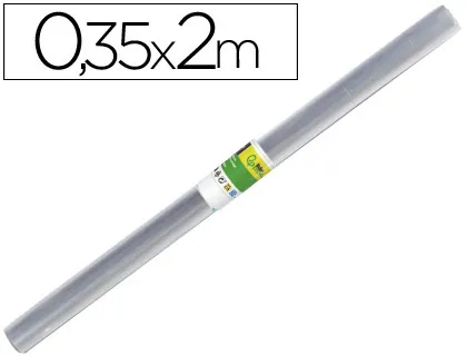 Rollo plastico forralibros 0,35x2 m liderpapel