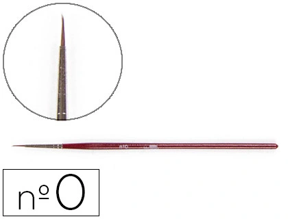 [5967] Pinceles acuarela liderpapel nº 0 virola cromada pelo engomado