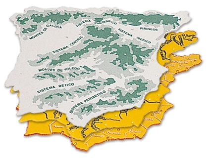 [4915] Plantilla liderpapel mapa españa plastico 22x18 cm bolsa de 3 unidades