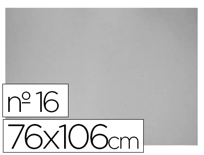 Carton gris nº 16 75x105 cm hoja