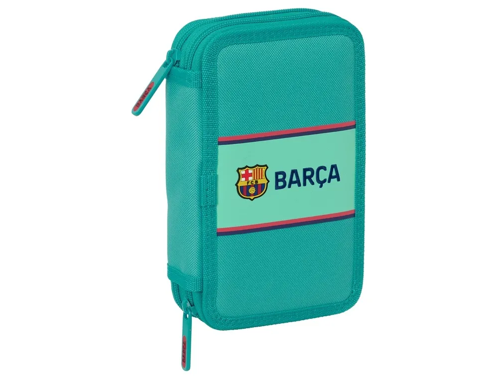 Plumier escolar safta doble pequeño 29 piezas f.c. barcelona 2 equipacion 26/27 195x125x40 mm