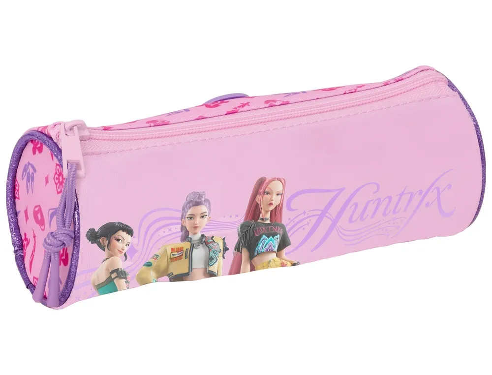 Estuche portatodo safta redondo k-pop demon hunters stage 70x200x70 mm